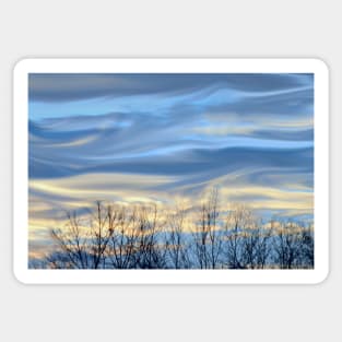 Treeline & Clouds (Impressionism) Sticker